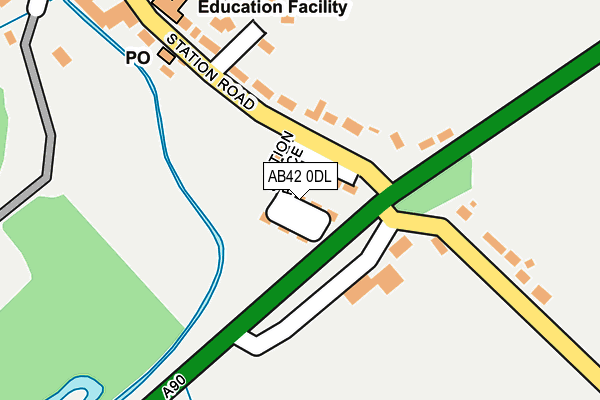 AB42 0DL map - OS OpenMap – Local (Ordnance Survey)
