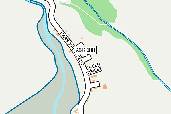AB42 0HH map - OS OpenMap – Local (Ordnance Survey)