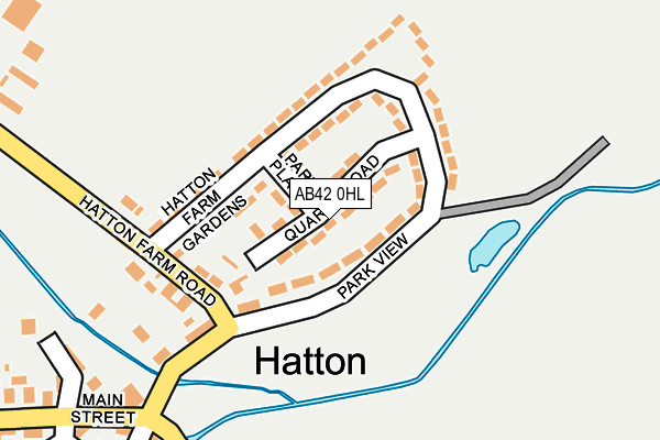 AB42 0HL map - OS OpenMap – Local (Ordnance Survey)