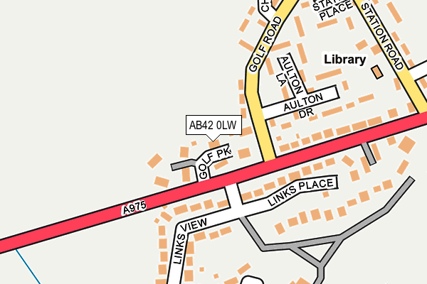 AB42 0LW map - OS OpenMap – Local (Ordnance Survey)