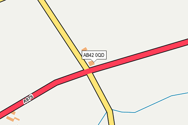 AB42 0QD map - OS OpenMap – Local (Ordnance Survey)