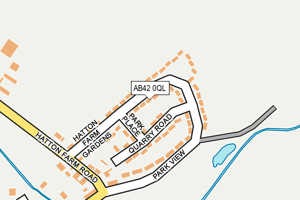 AB42 0QL map - OS OpenMap – Local (Ordnance Survey)