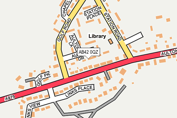 AB42 0QZ map - OS OpenMap – Local (Ordnance Survey)