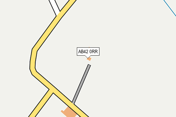 AB42 0RR map - OS OpenMap – Local (Ordnance Survey)