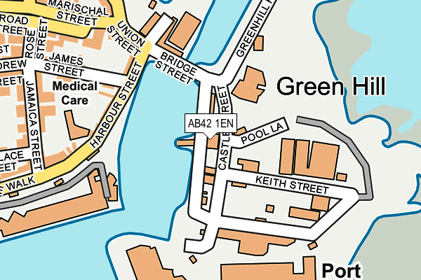 AB42 1EN map - OS OpenMap – Local (Ordnance Survey)