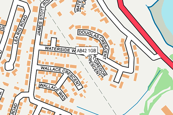 AB42 1GB map - OS OpenMap – Local (Ordnance Survey)