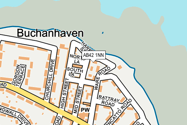 AB42 1NN map - OS OpenMap – Local (Ordnance Survey)