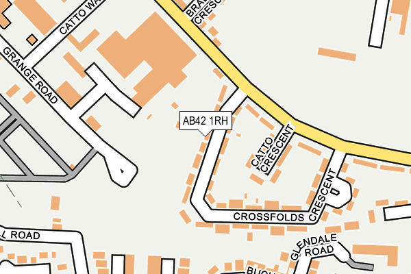 AB42 1RH map - OS OpenMap – Local (Ordnance Survey)