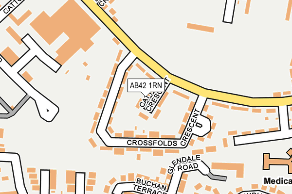 AB42 1RN map - OS OpenMap – Local (Ordnance Survey)