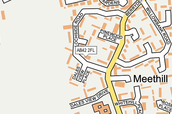 AB42 2FL map - OS OpenMap – Local (Ordnance Survey)
