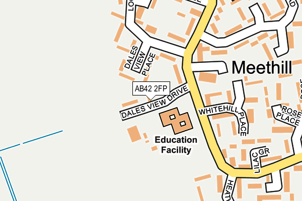 AB42 2FP map - OS OpenMap – Local (Ordnance Survey)