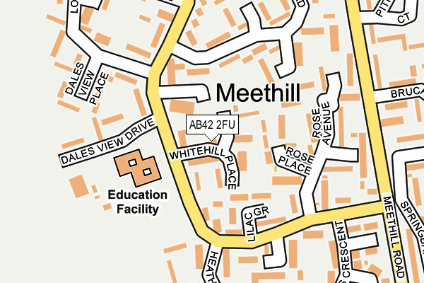 AB42 2FU map - OS OpenMap – Local (Ordnance Survey)