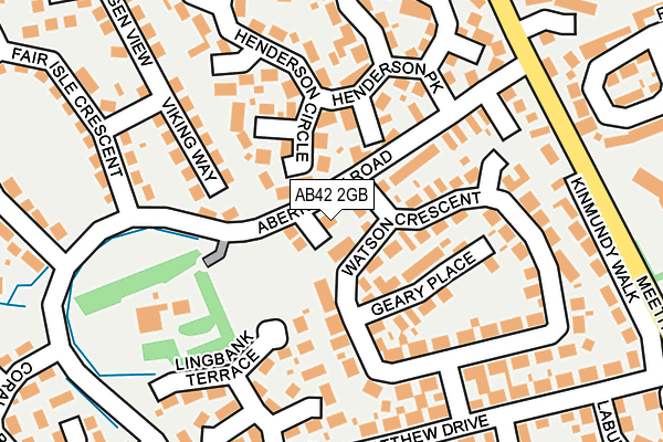 AB42 2GB map - OS OpenMap – Local (Ordnance Survey)