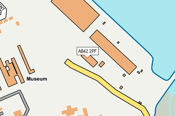 AB42 2PF map - OS OpenMap – Local (Ordnance Survey)