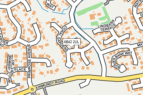 AB42 2UL map - OS OpenMap – Local (Ordnance Survey)