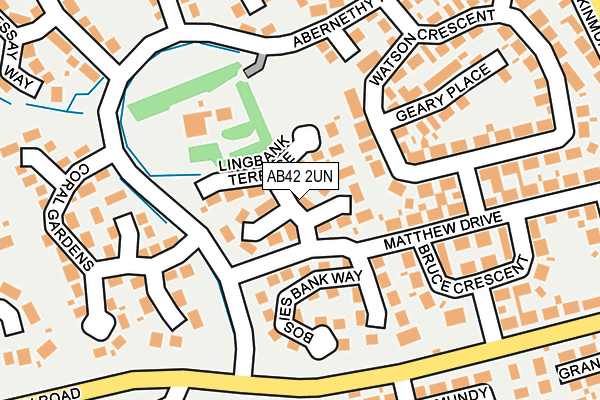 AB42 2UN map - OS OpenMap – Local (Ordnance Survey)