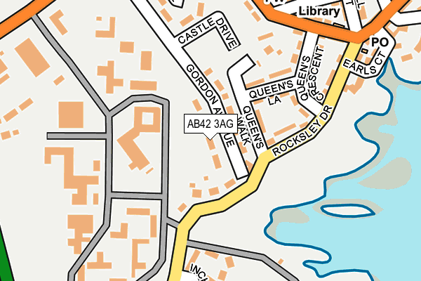 AB42 3AG map - OS OpenMap – Local (Ordnance Survey)