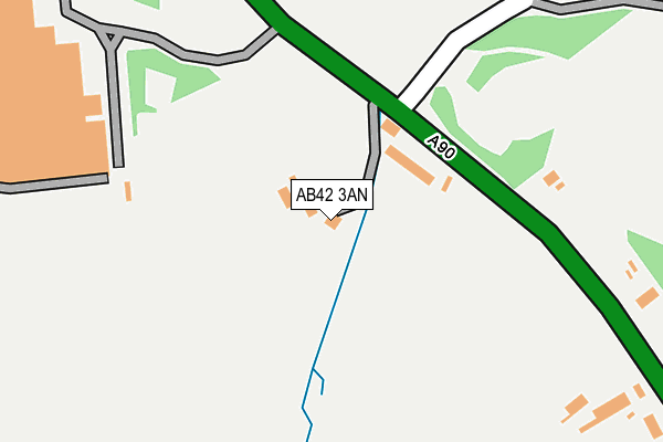 AB42 3AN map - OS OpenMap – Local (Ordnance Survey)