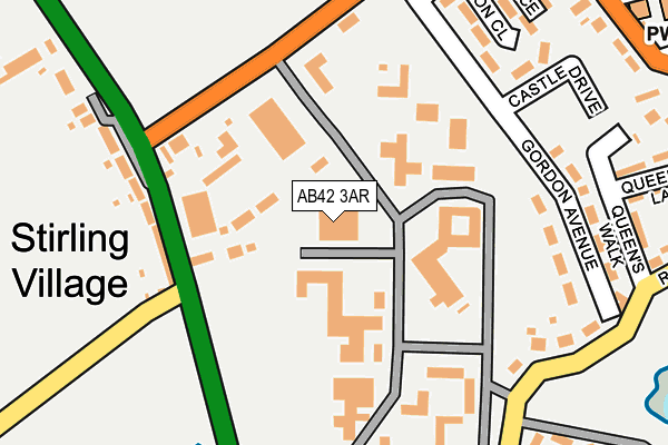 AB42 3AR map - OS OpenMap – Local (Ordnance Survey)