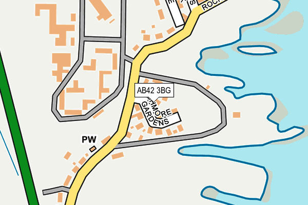 AB42 3BG map - OS OpenMap – Local (Ordnance Survey)