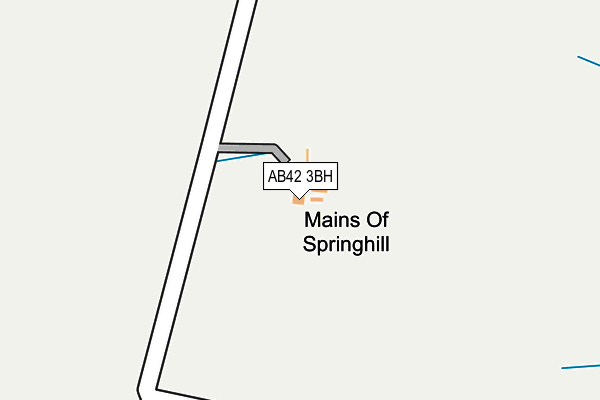 AB42 3BH map - OS OpenMap – Local (Ordnance Survey)