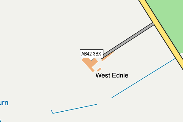AB42 3BX map - OS OpenMap – Local (Ordnance Survey)