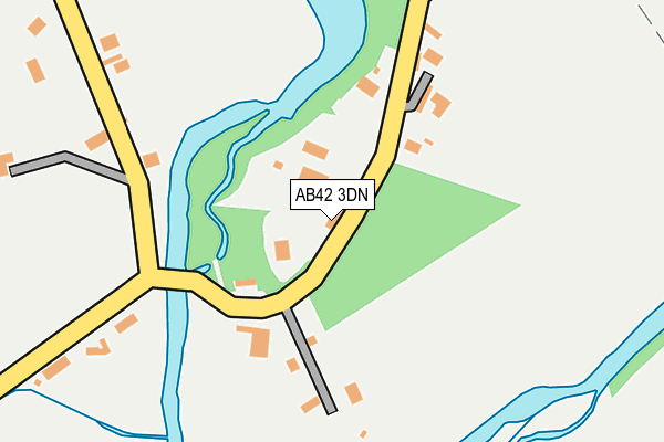 AB42 3DN map - OS OpenMap – Local (Ordnance Survey)