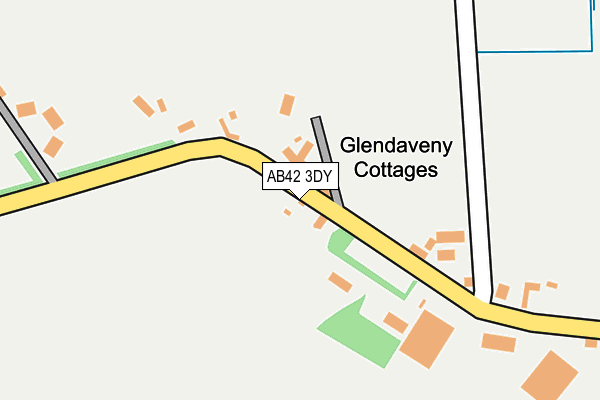 AB42 3DY map - OS OpenMap – Local (Ordnance Survey)