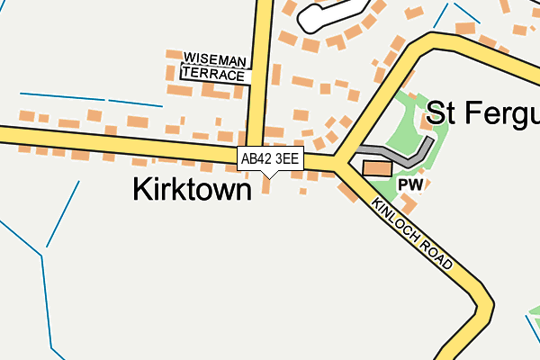 AB42 3EE map - OS OpenMap – Local (Ordnance Survey)