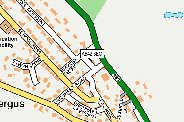 AB42 3EG map - OS OpenMap – Local (Ordnance Survey)