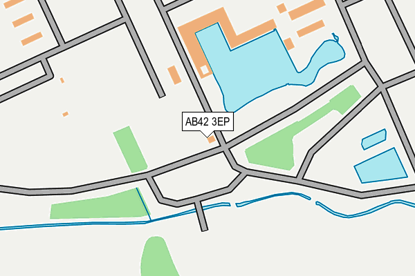 AB42 3EP map - OS OpenMap – Local (Ordnance Survey)