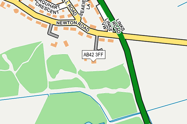 AB42 3FF map - OS OpenMap – Local (Ordnance Survey)