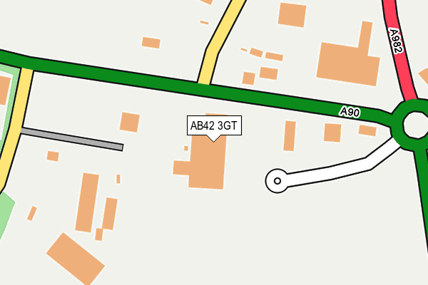 AB42 3GT map - OS OpenMap – Local (Ordnance Survey)