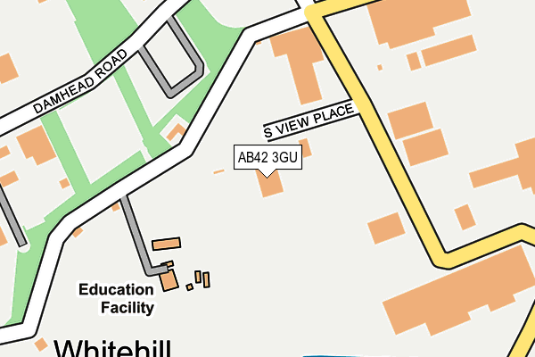 AB42 3GU map - OS OpenMap – Local (Ordnance Survey)