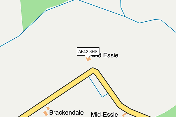 AB42 3HS map - OS OpenMap – Local (Ordnance Survey)