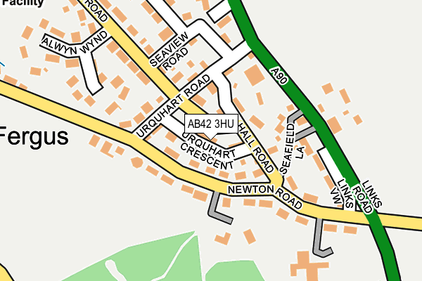 AB42 3HU map - OS OpenMap – Local (Ordnance Survey)