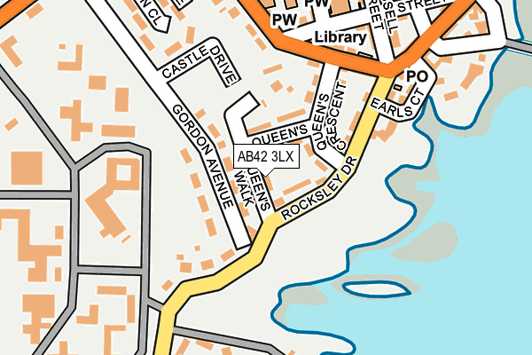 AB42 3LX map - OS OpenMap – Local (Ordnance Survey)