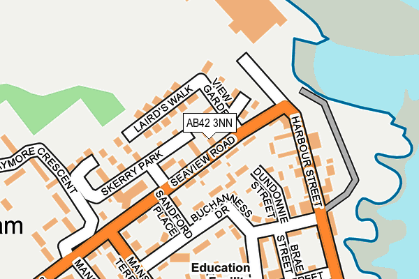 AB42 3NN map - OS OpenMap – Local (Ordnance Survey)
