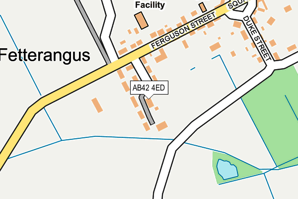 AB42 4ED map - OS OpenMap – Local (Ordnance Survey)