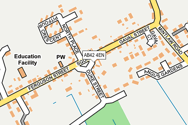 AB42 4EN map - OS OpenMap – Local (Ordnance Survey)