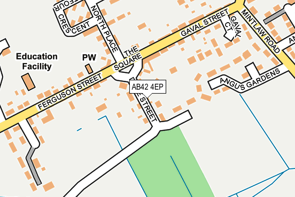 AB42 4EP map - OS OpenMap – Local (Ordnance Survey)