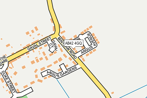 AB42 4GQ map - OS OpenMap – Local (Ordnance Survey)