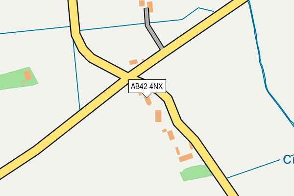 AB42 4NX map - OS OpenMap – Local (Ordnance Survey)