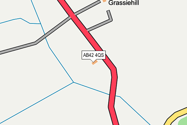 AB42 4QS map - OS OpenMap – Local (Ordnance Survey)