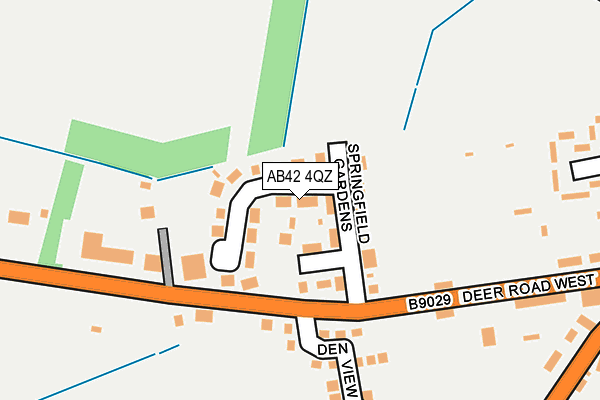 AB42 4QZ map - OS OpenMap – Local (Ordnance Survey)