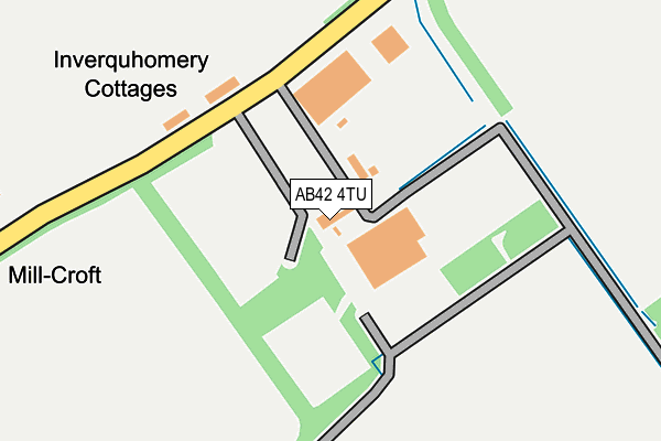 AB42 4TU map - OS OpenMap – Local (Ordnance Survey)