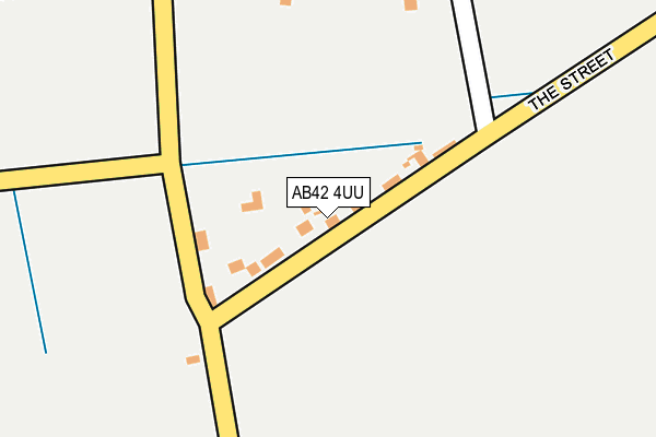 AB42 4UU map - OS OpenMap – Local (Ordnance Survey)