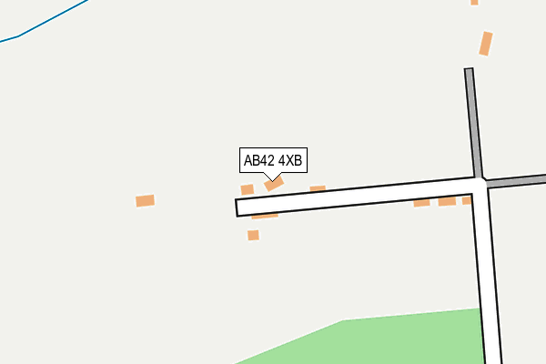 AB42 4XB map - OS OpenMap – Local (Ordnance Survey)