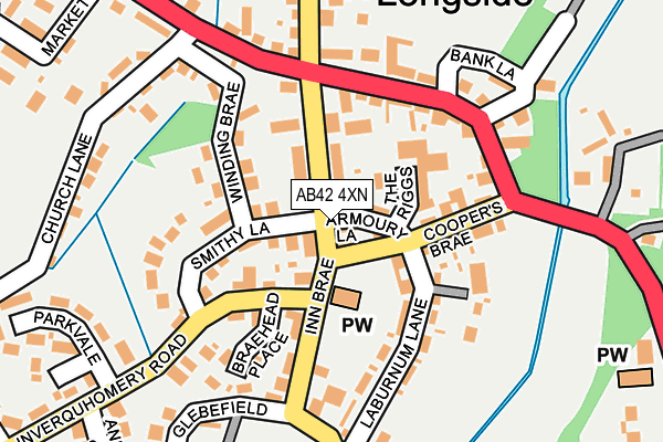 AB42 4XN map - OS OpenMap – Local (Ordnance Survey)