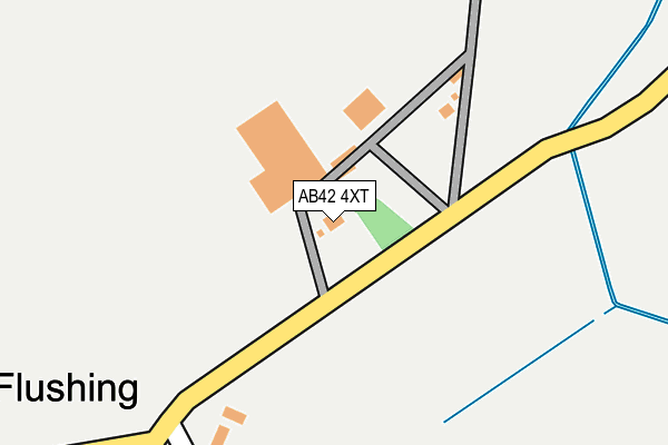 AB42 4XT map - OS OpenMap – Local (Ordnance Survey)